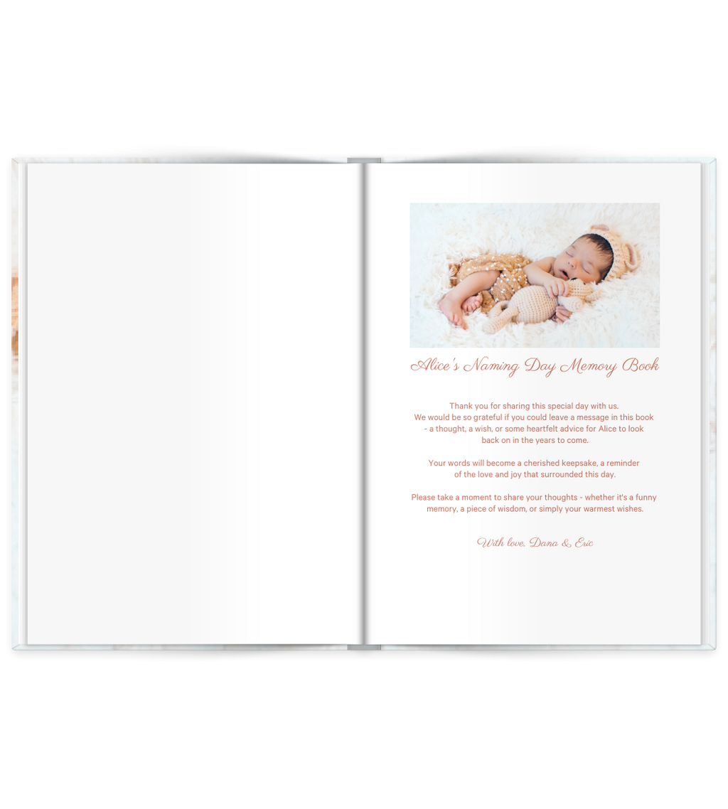 Hardcover A5 - Taufgästebuch 