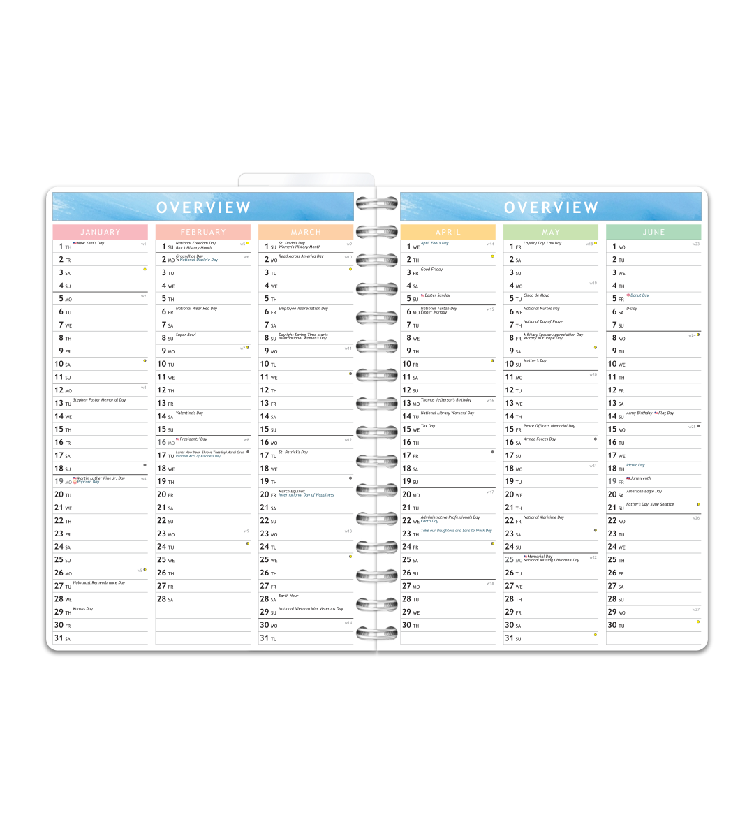 Kalender Smart Design - Spiralbindung A5