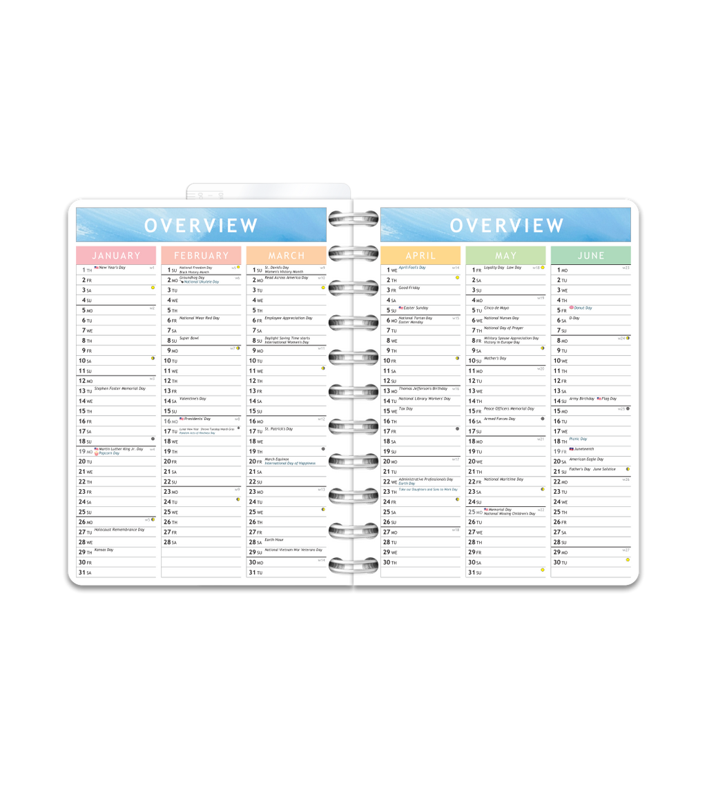 Kalender Smart Design - Spiralbindung Klein/A6 