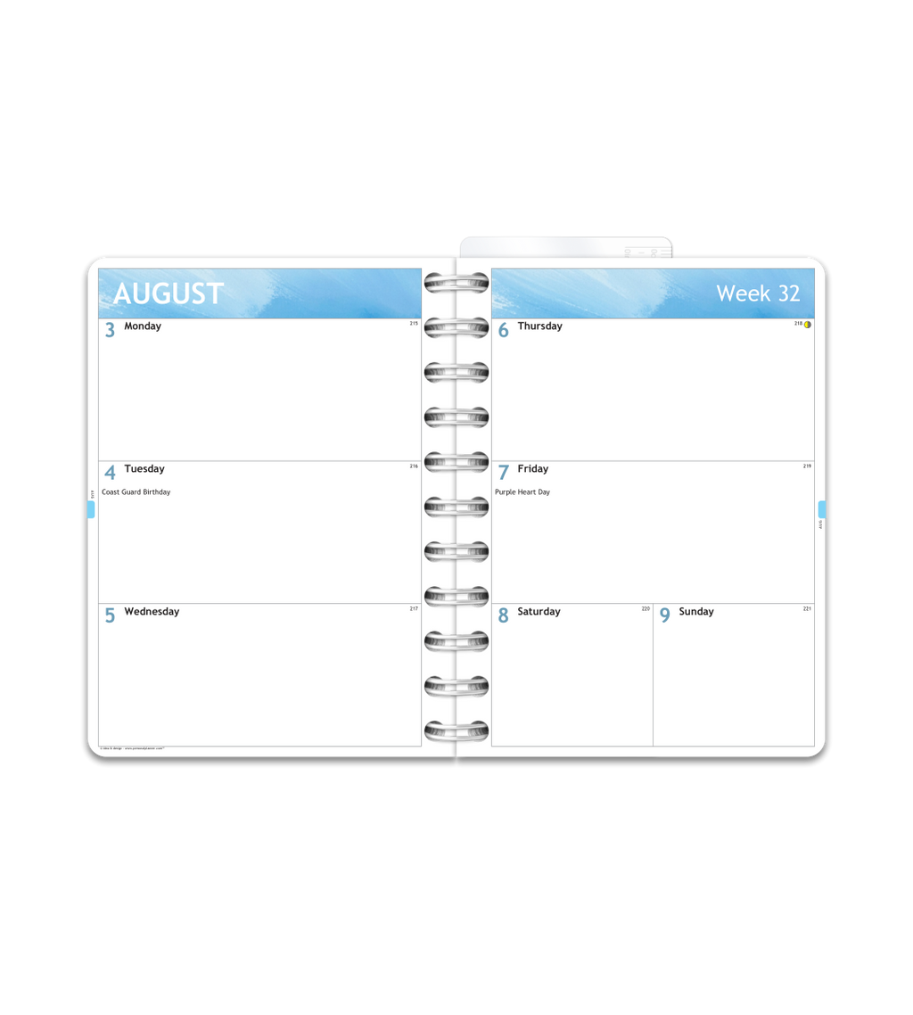 Kalender Smart Design - Spiralbindung Klein/A6 