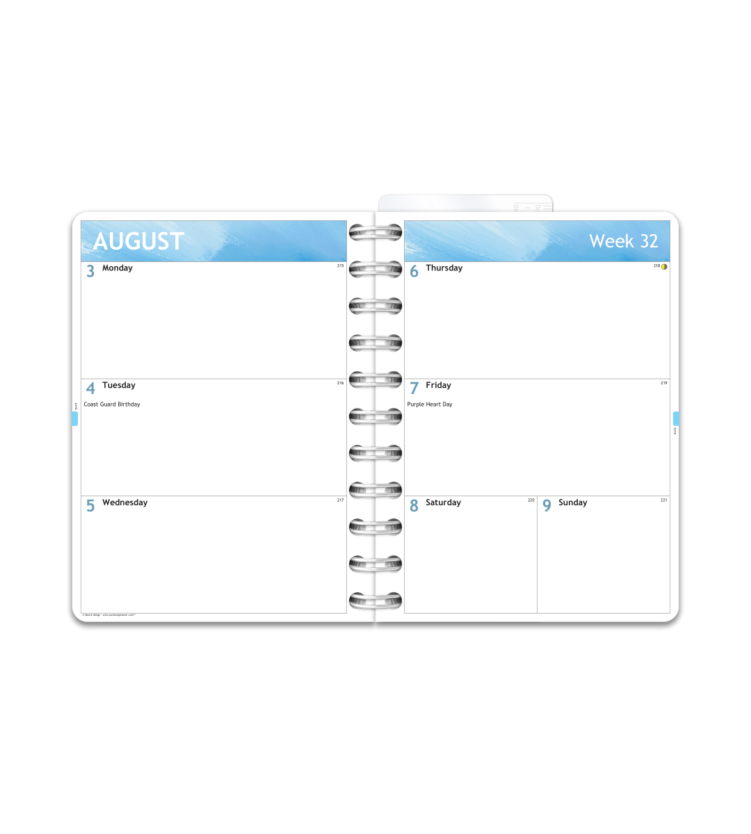 Kalender Smart Design - Spiralbindung Klein/A6 