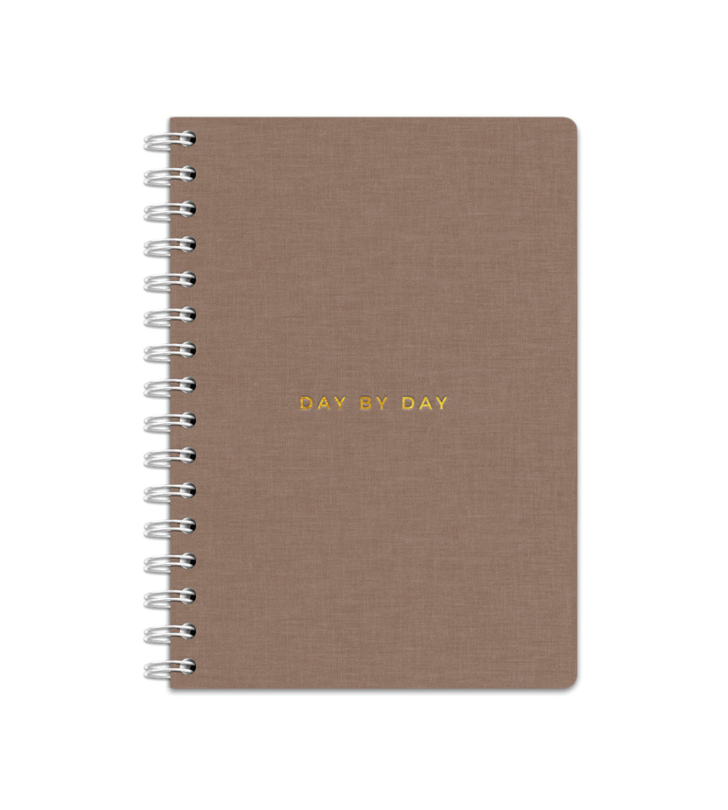 Notebook Brown Canvas - Spiralbindung A5 