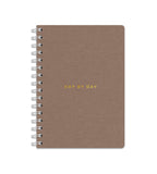 Notebook Brown Canvas - Spiralbindung A5 