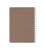 Notebook Brown Canvas - Spiralbindung A5 