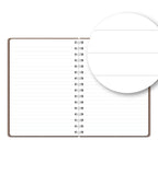 Notebook Brown Canvas - Spiralbindung A5 