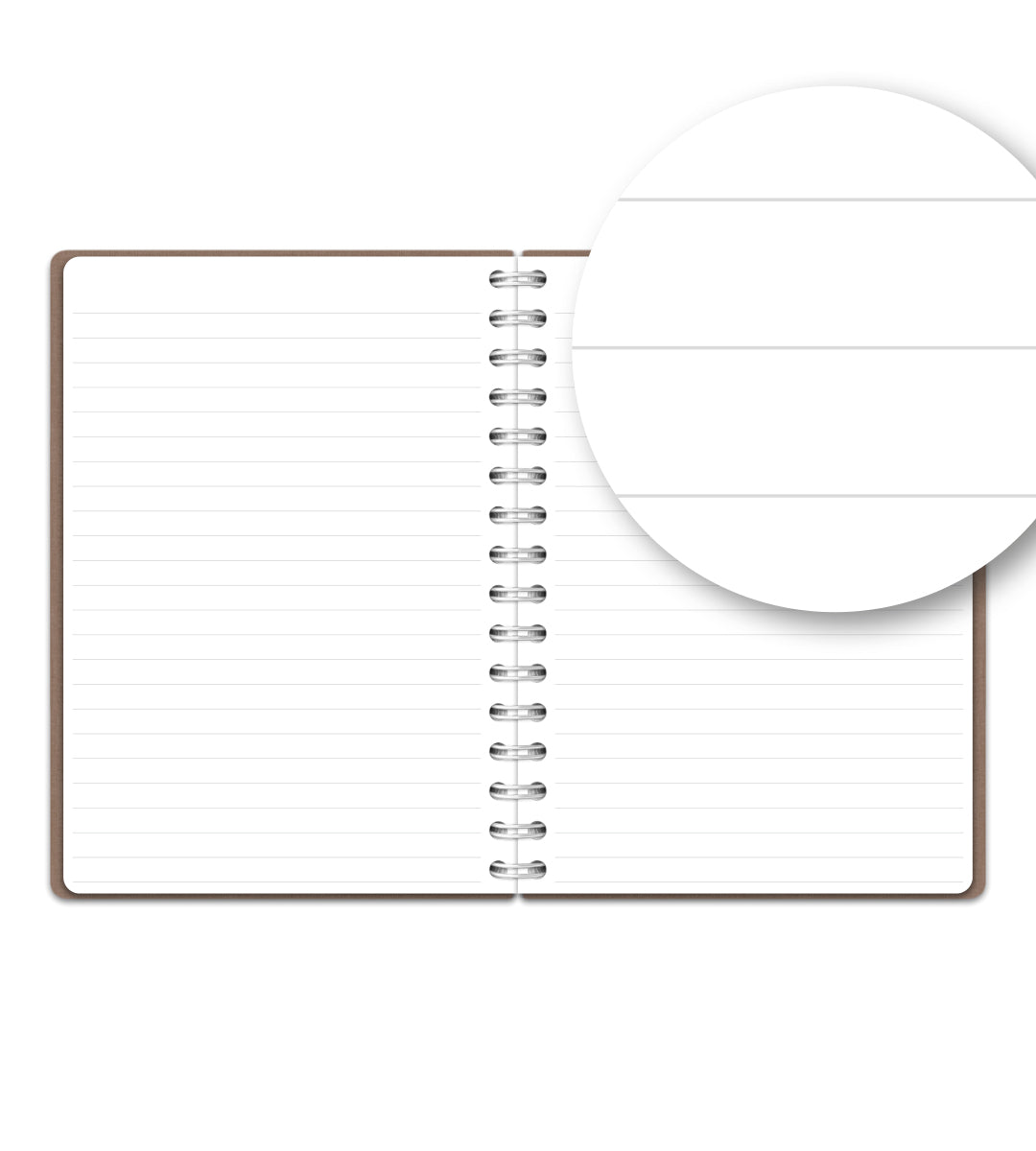 Notebook Brown Canvas - Spiralbindung A5 