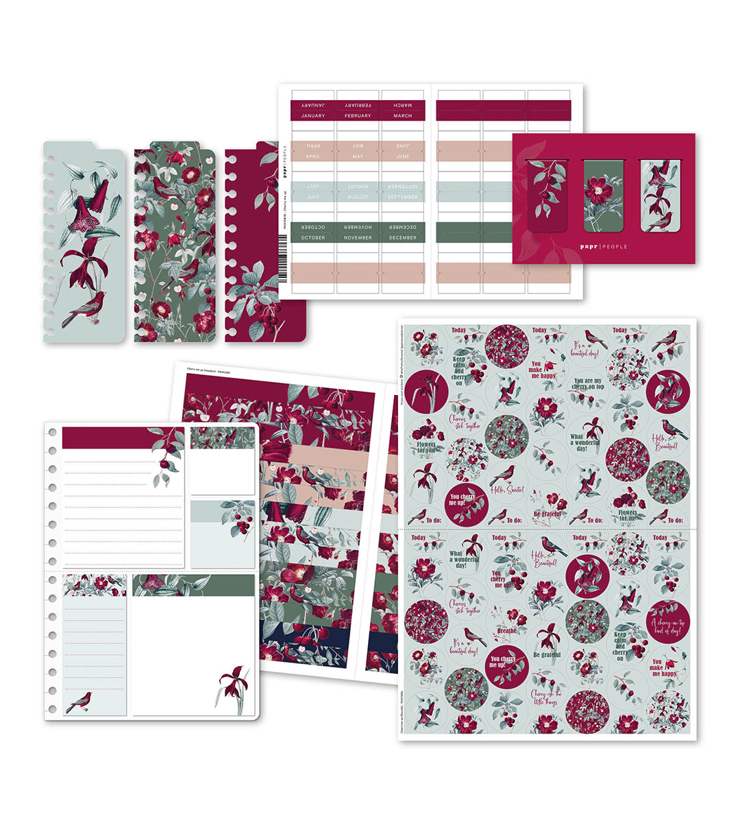 Kit - Cherry me up für Kalender - Größe A5, A4