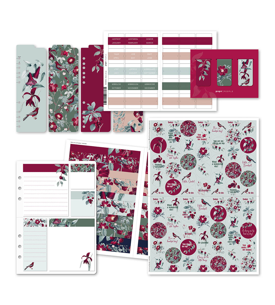 Kit - Cherry me up für Systemkalender - Größe A5
