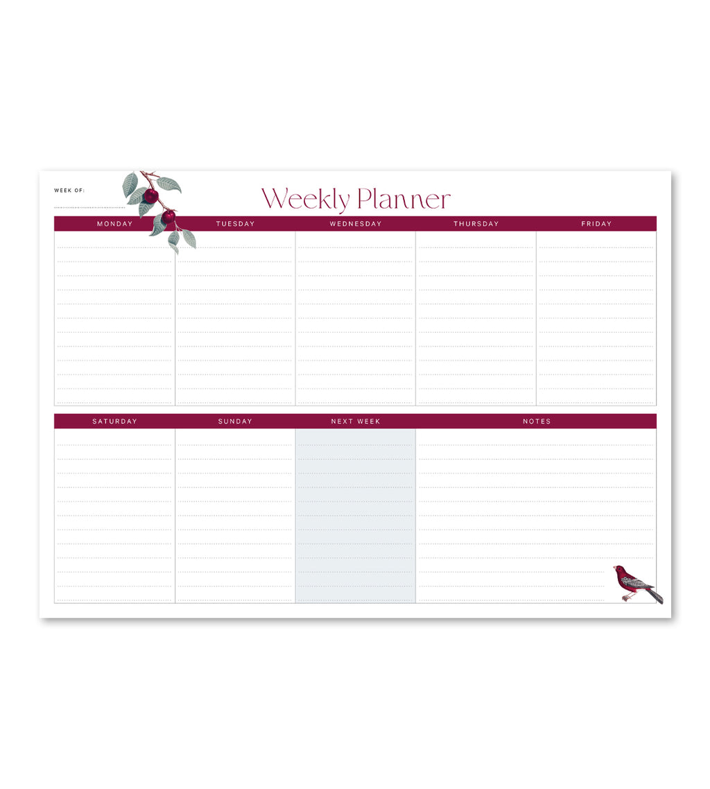 Kalenderblock - Wochenplaner A4