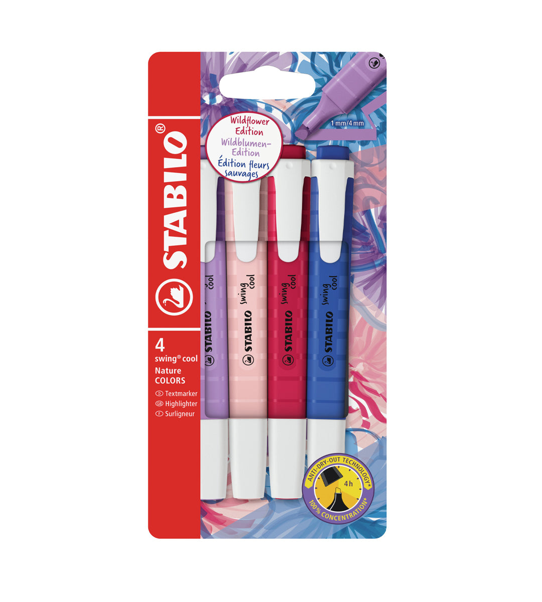 Textmarker - Stabilo Swing Cool 4er-Set