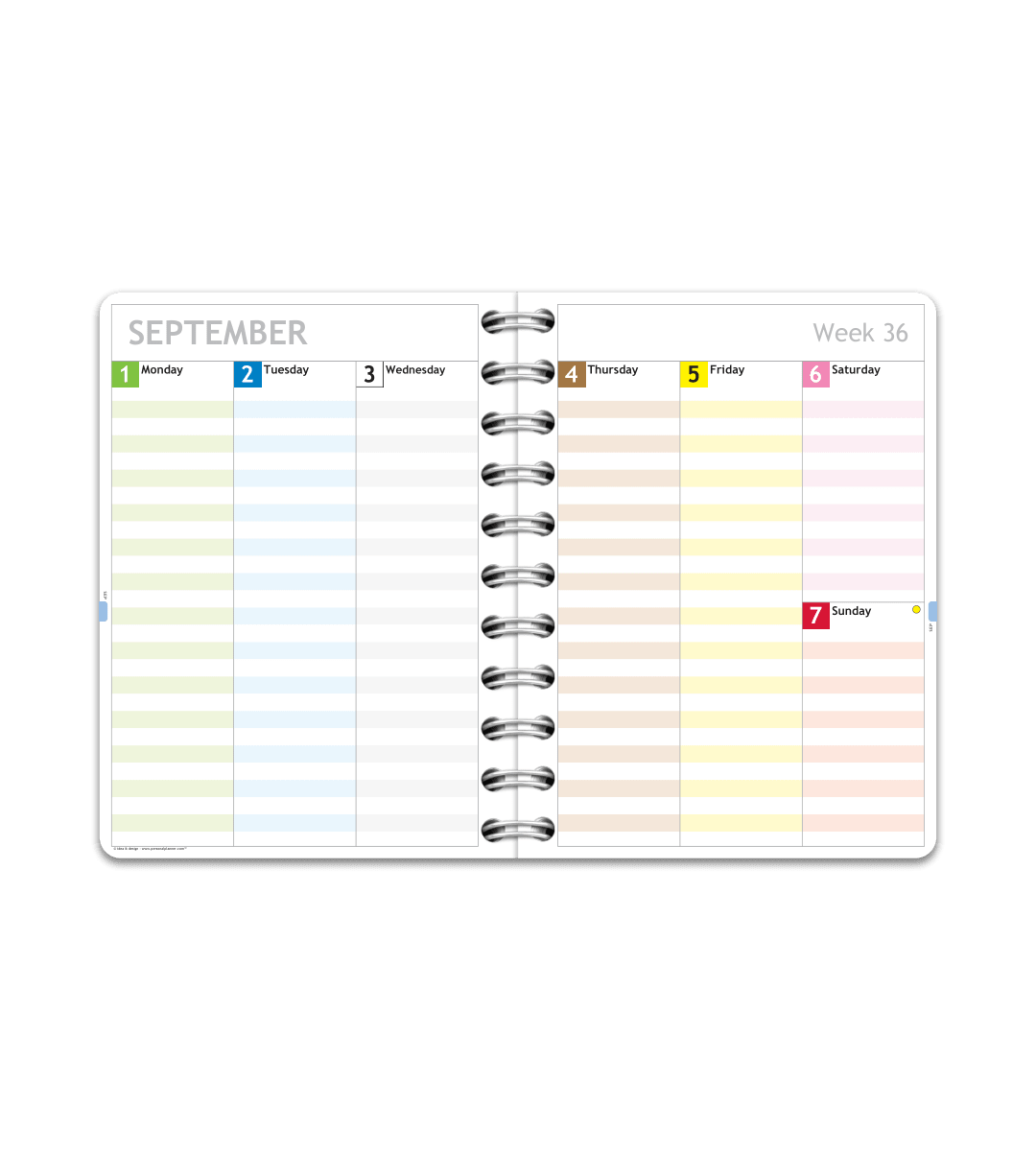Almanacka - Spiralbindning A6 - Personal Planner