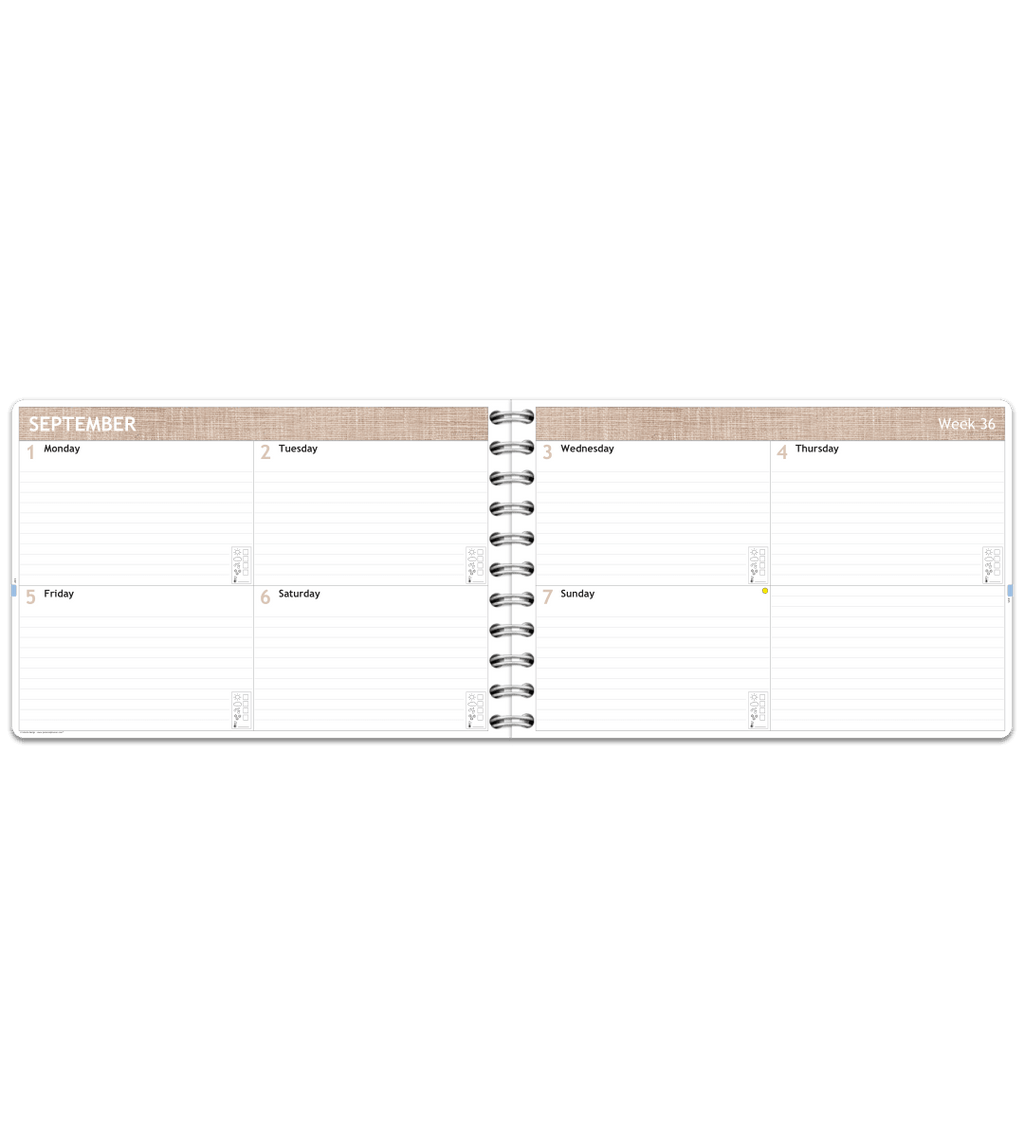 Almanacka - Spiralbindning Stor - Personal Planner