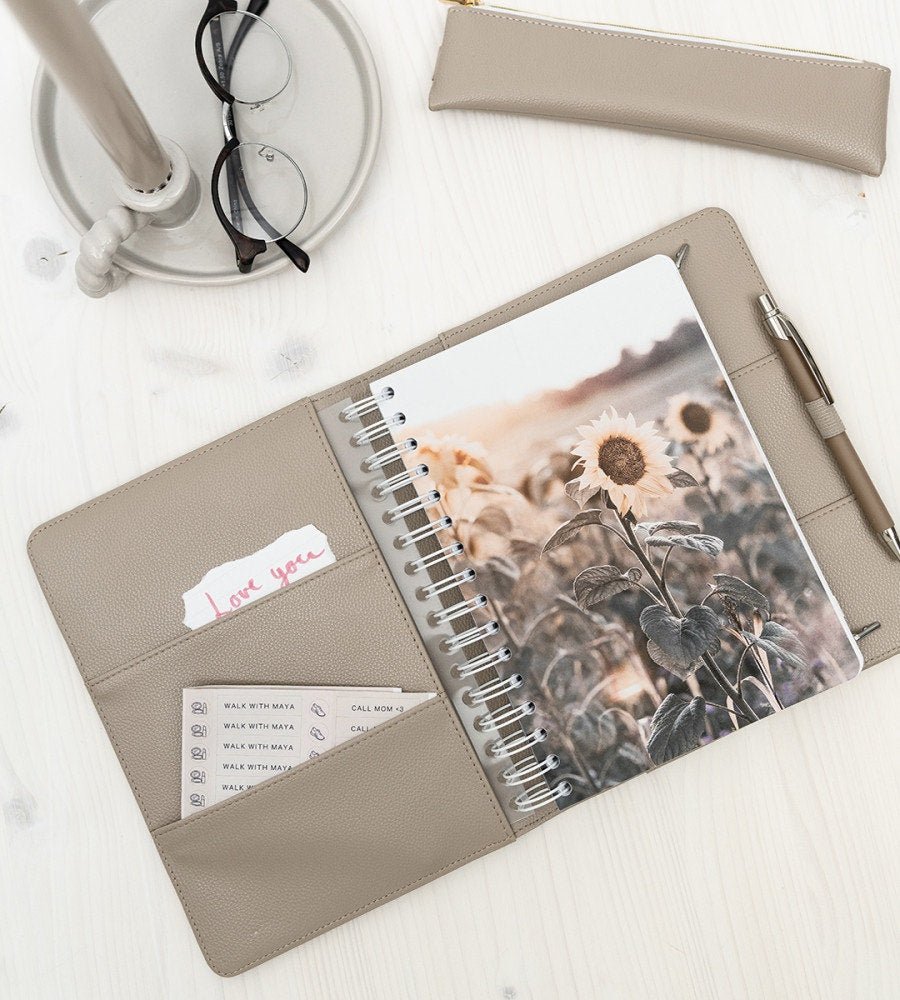 Almanacksfodral - Konstläder A5 - Personal Planner