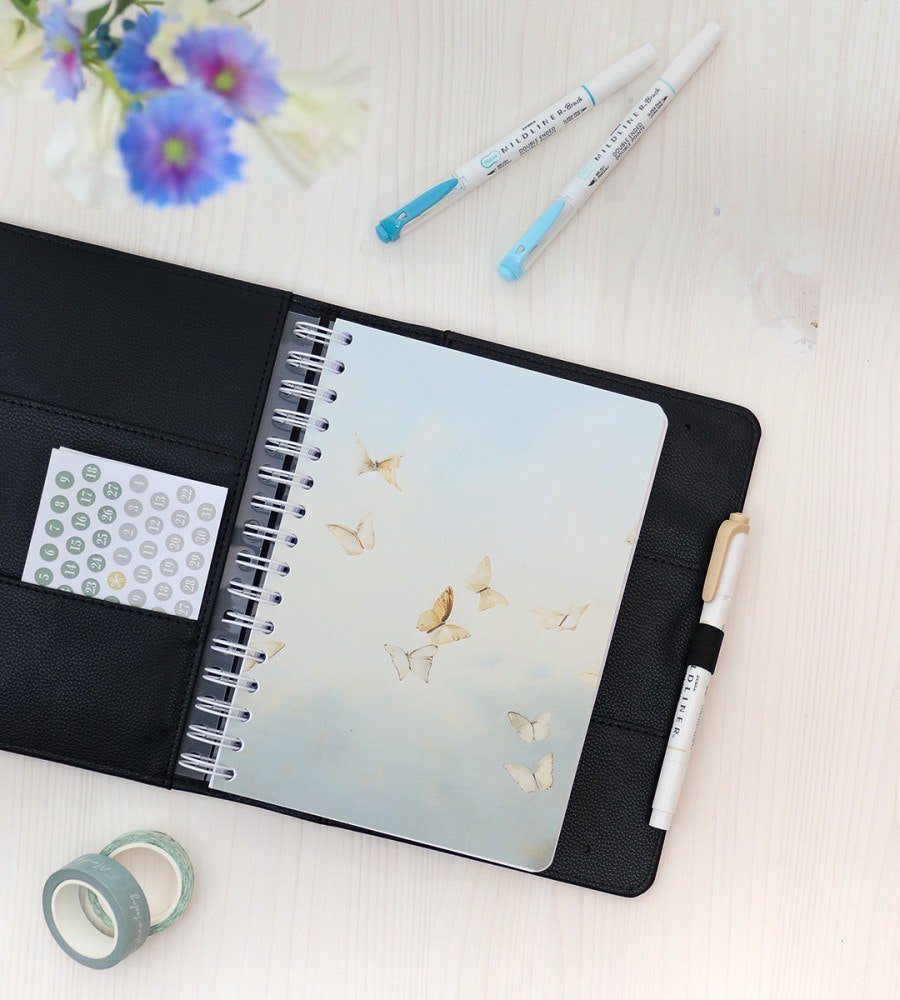 Almanacksfodral - Konstläder A5 - Personal Planner