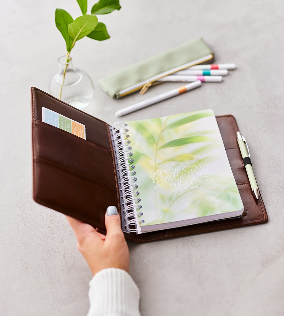 Almanacksfodral - Läder - A5 - Personal Planner