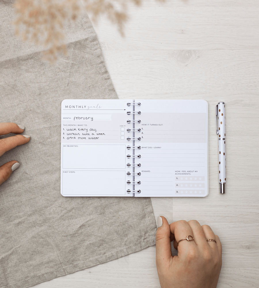 Anteckningsbok - Spiralbunden A6 - Personal Planner