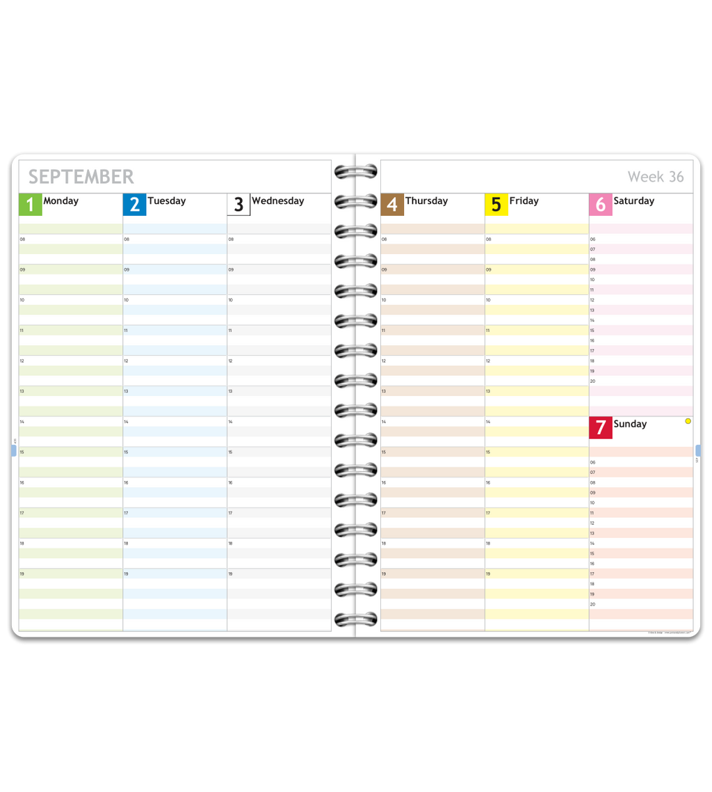 Kalender - Spiralbindung A5