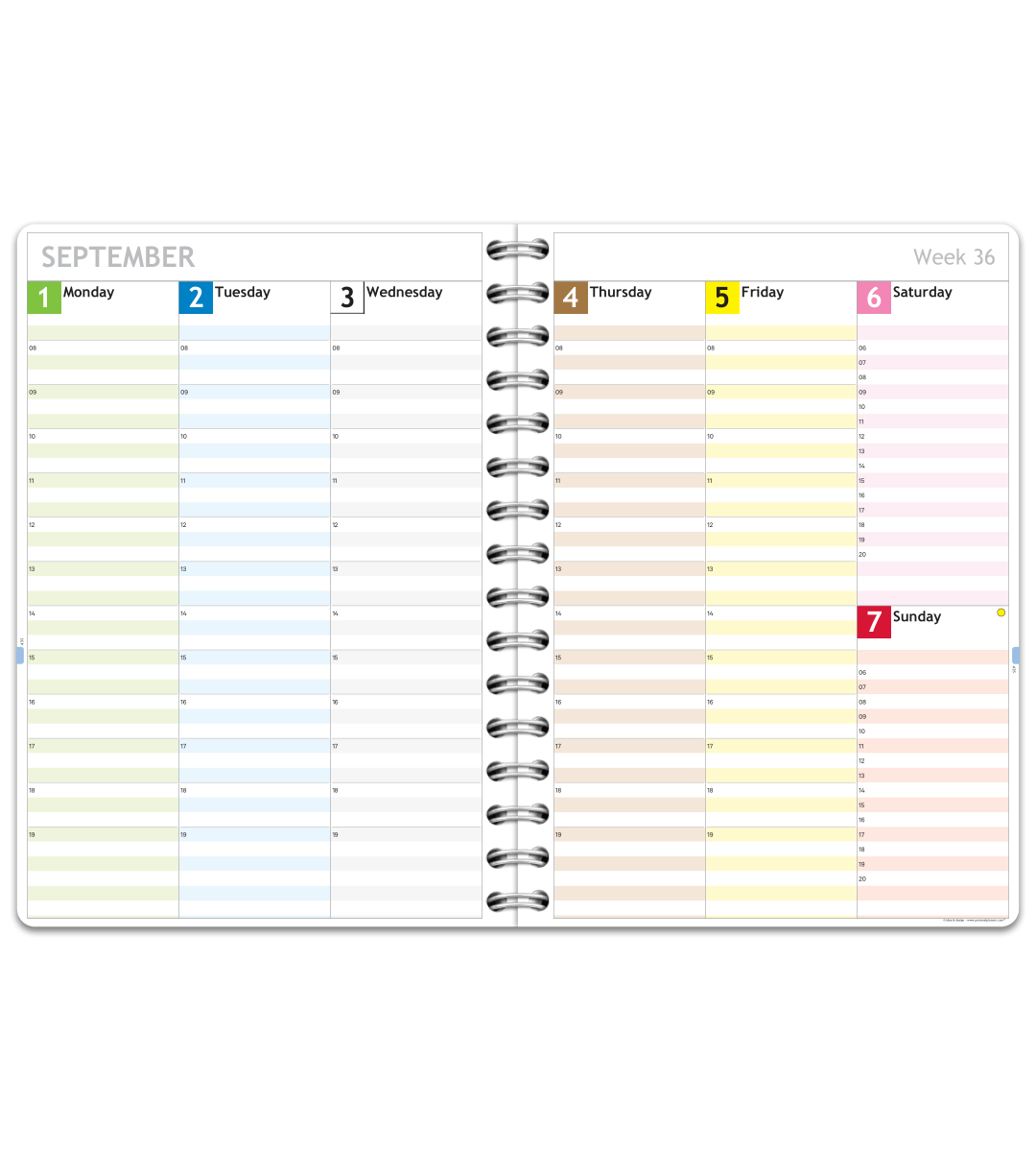 Kalender - Spiralbindung A5