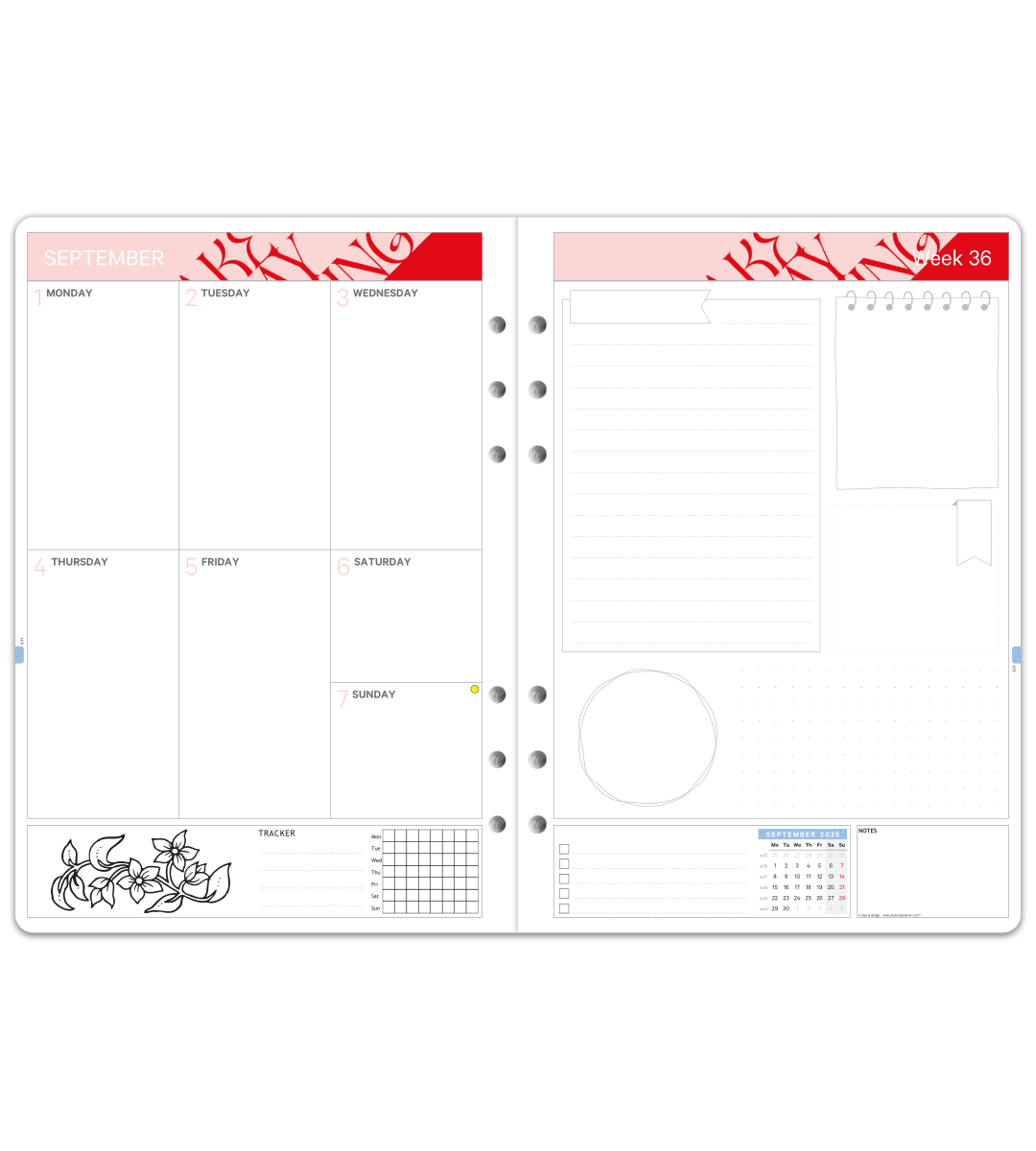 Systemkalender - Einlage A5