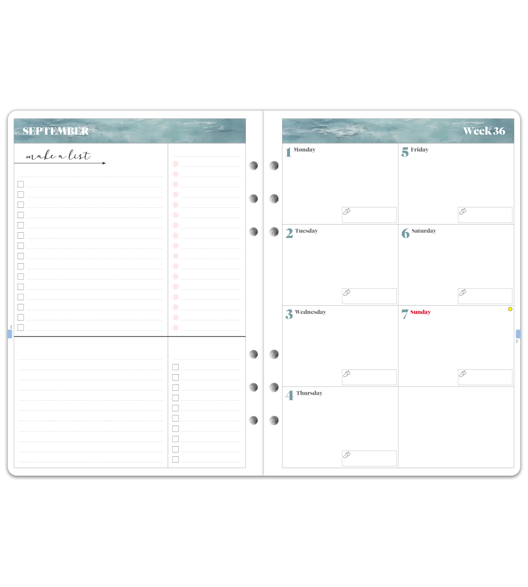 Systemkalender - Einlage A5