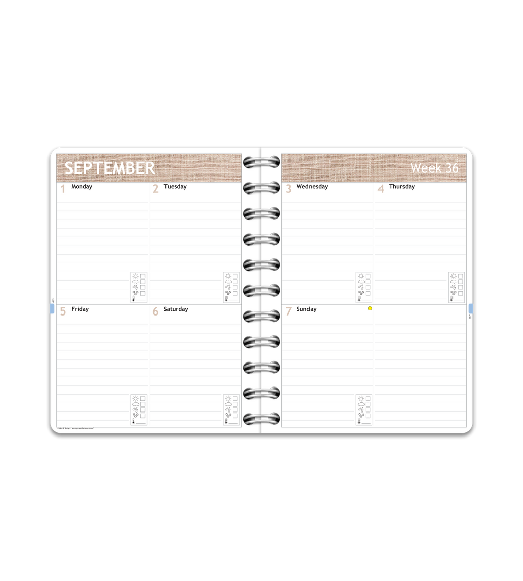 Kalender - Spiralbindung A6