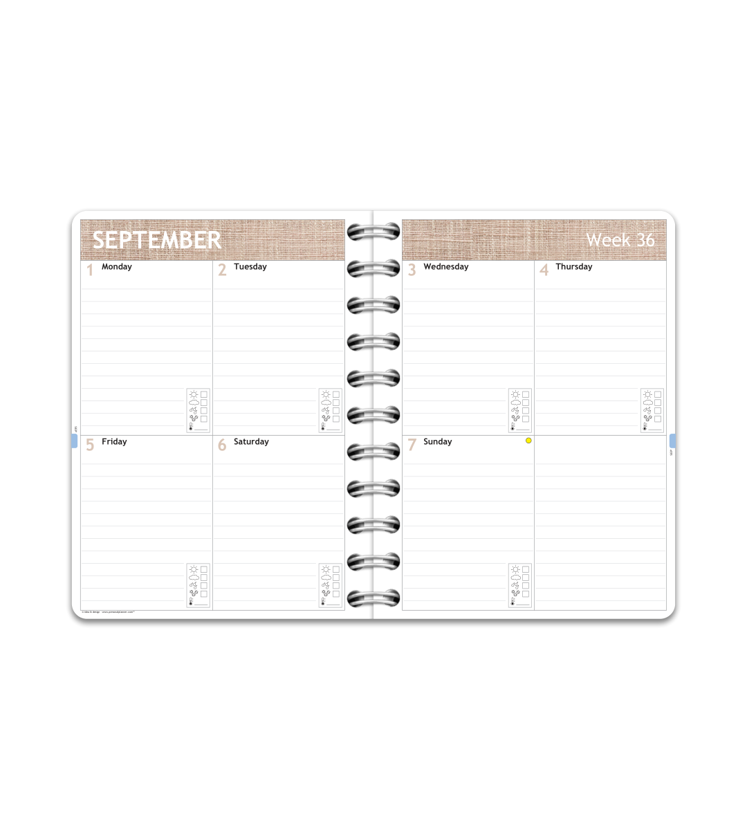 Kalender - Spiralbindung A6