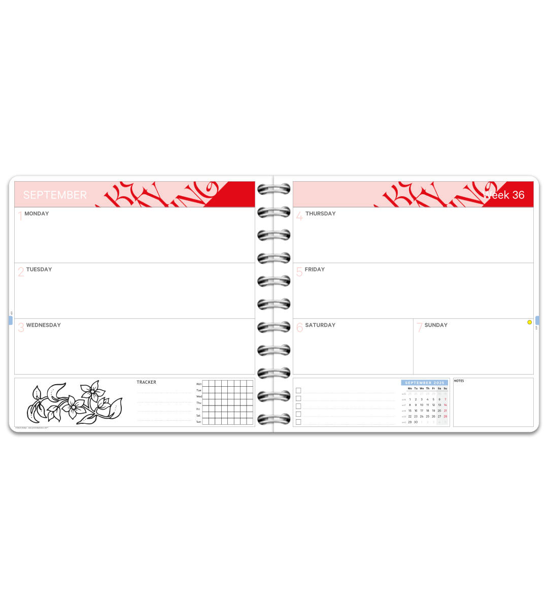 Kalender - Spiralbindung Mittel