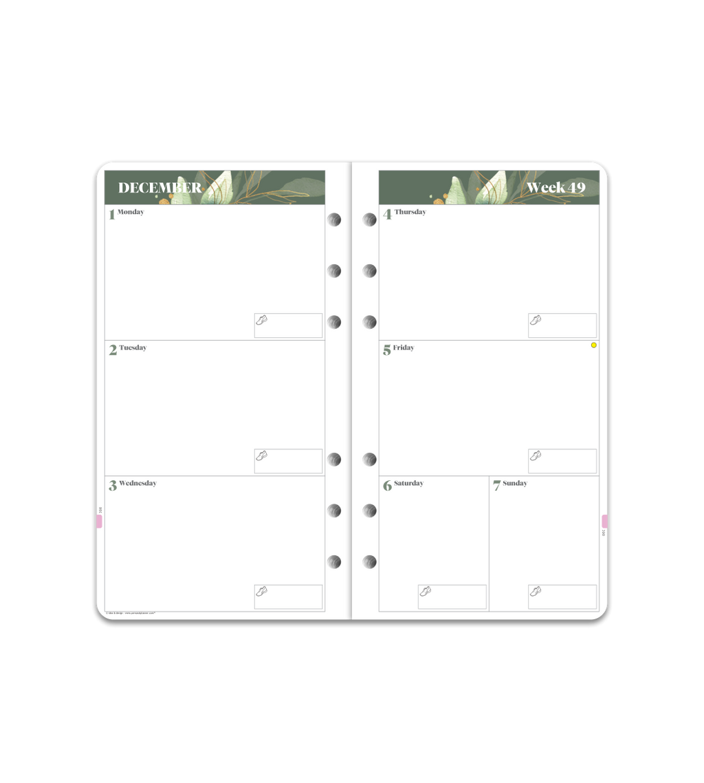 Systemkalender - Einlage Personal