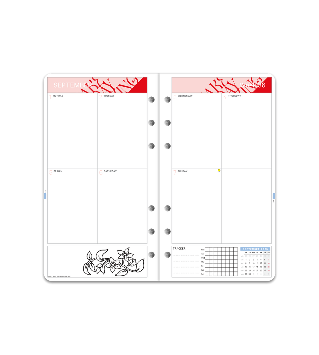 Systemkalender - Einlage Personal