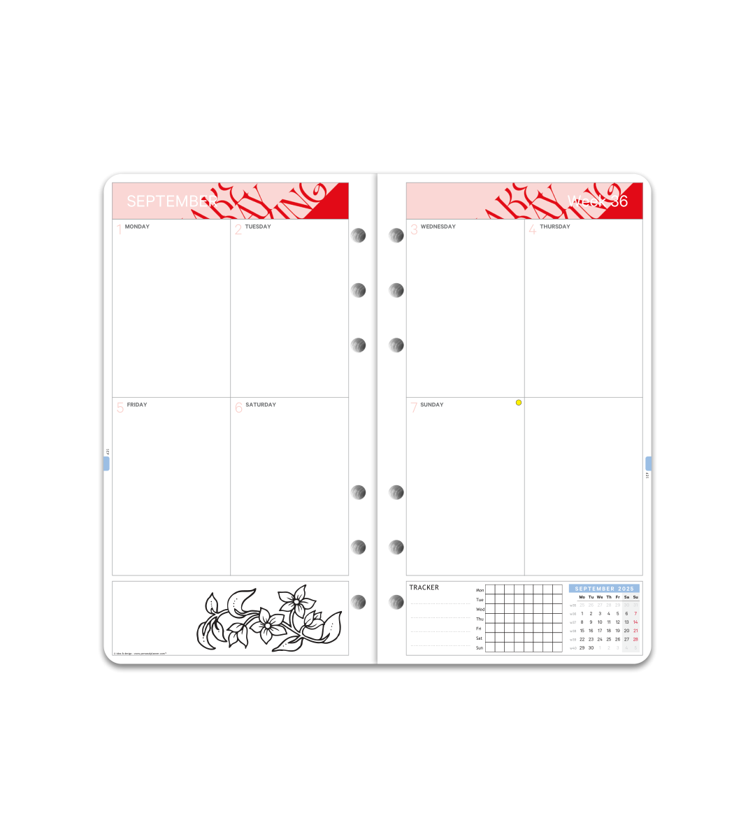 Systemkalender - Einlage Personal