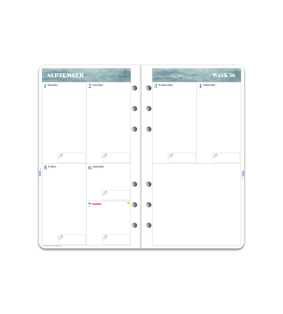 Systemkalender - Einlage Personal