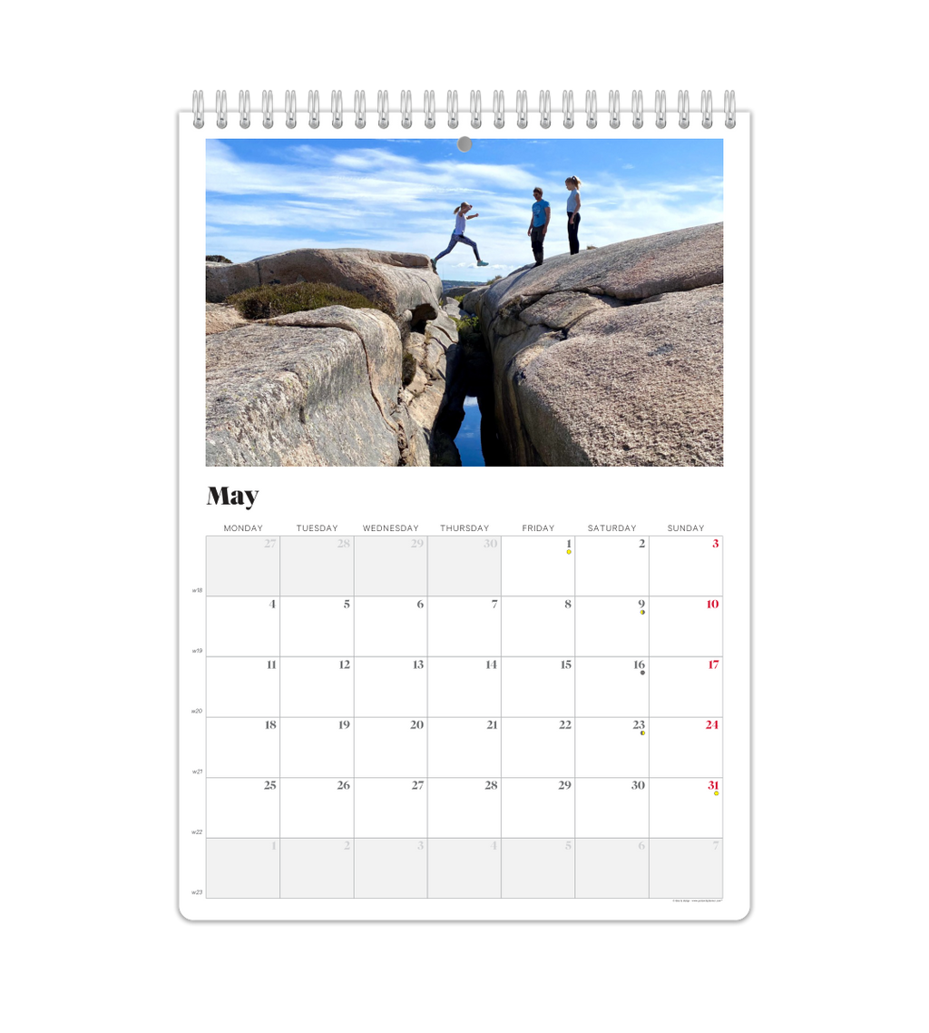 Fotokalender - Monatsübersicht