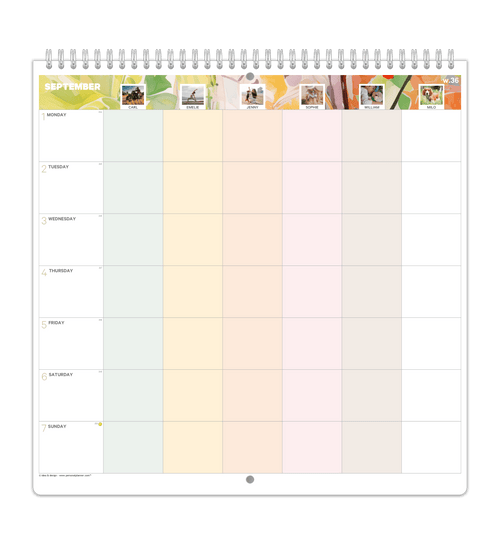 Familienkalender - Wochenübersicht - Personal Planner