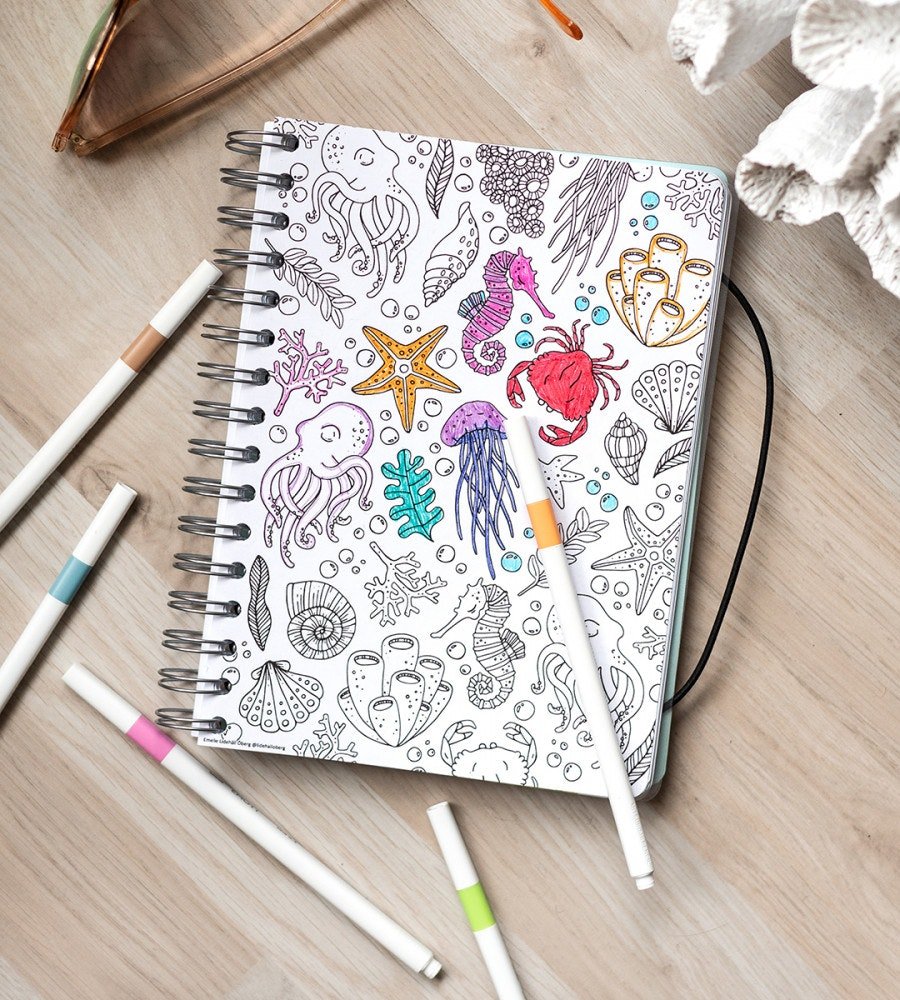 Fineliner - Uni Emott Set no 2 Blooms & Berries 10-pack - Personal Planner