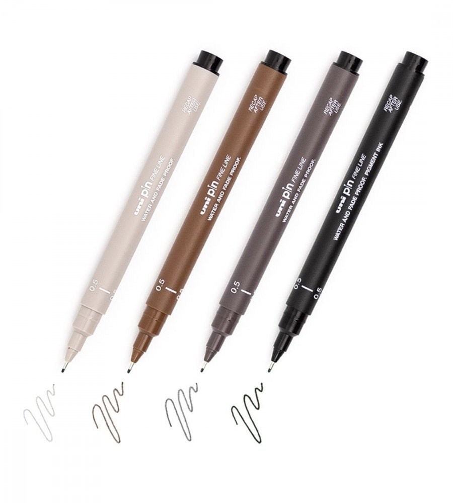 Fineliner - Uni Pin 0.5 4-pack - Personal Planner