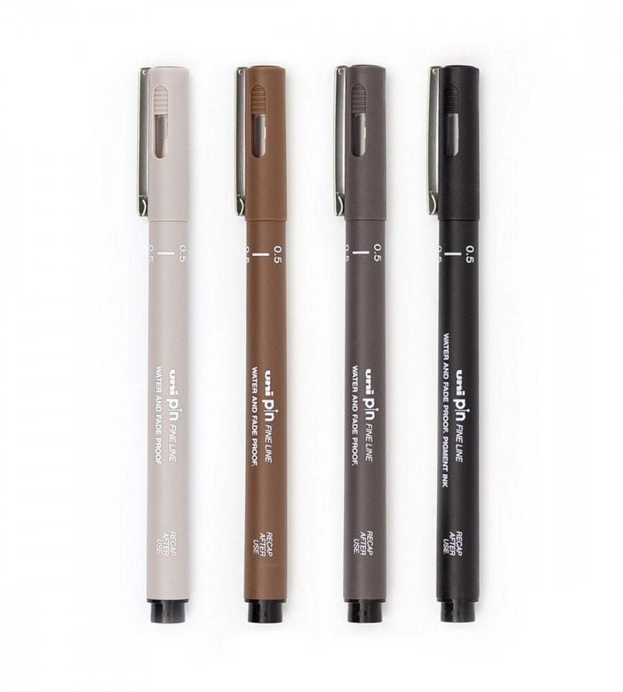 Fineliner - Uni Pin 0.5 4-pack - Personal Planner