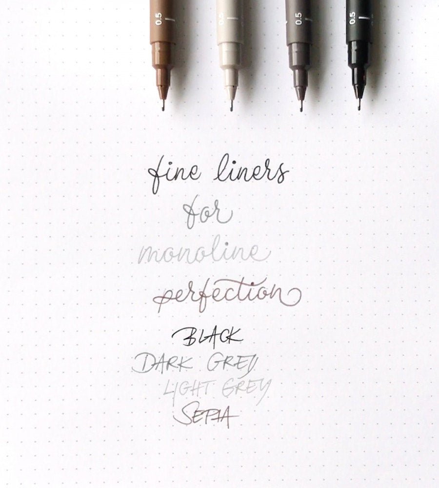 Fineliner - Uni Pin 0.5 4-pack - Personal Planner