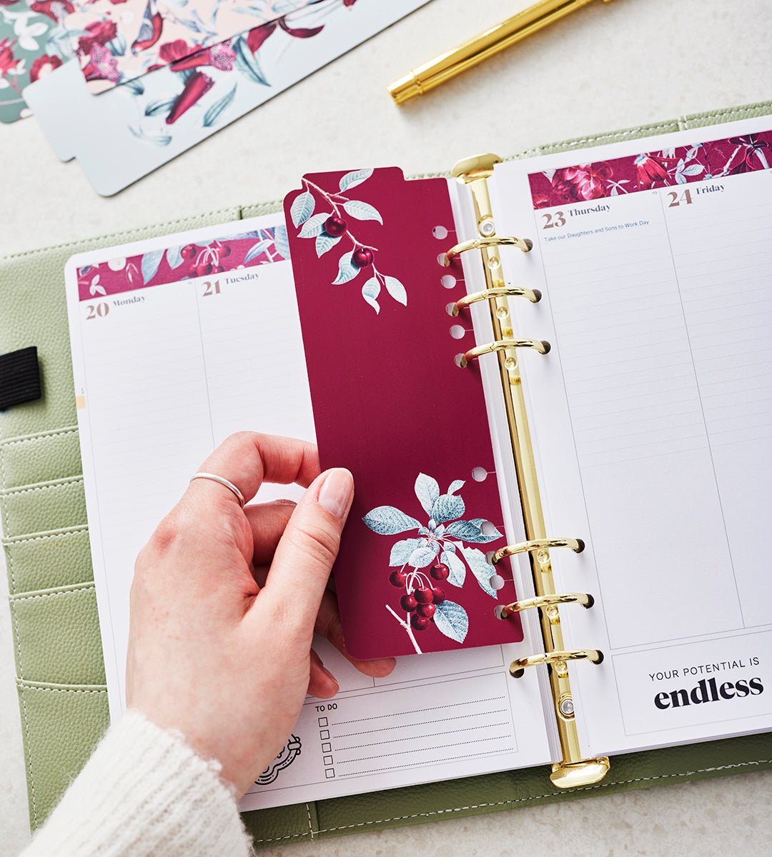 Flikar - Flikar till systemkalender - storlek A5 och Personal - Personal Planner