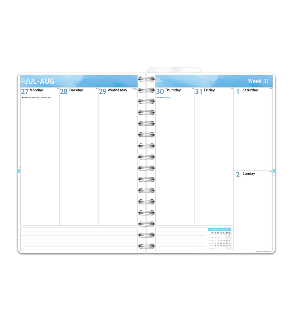 Kalender Smart Design - Spiralbindning A5 - Personal Planner