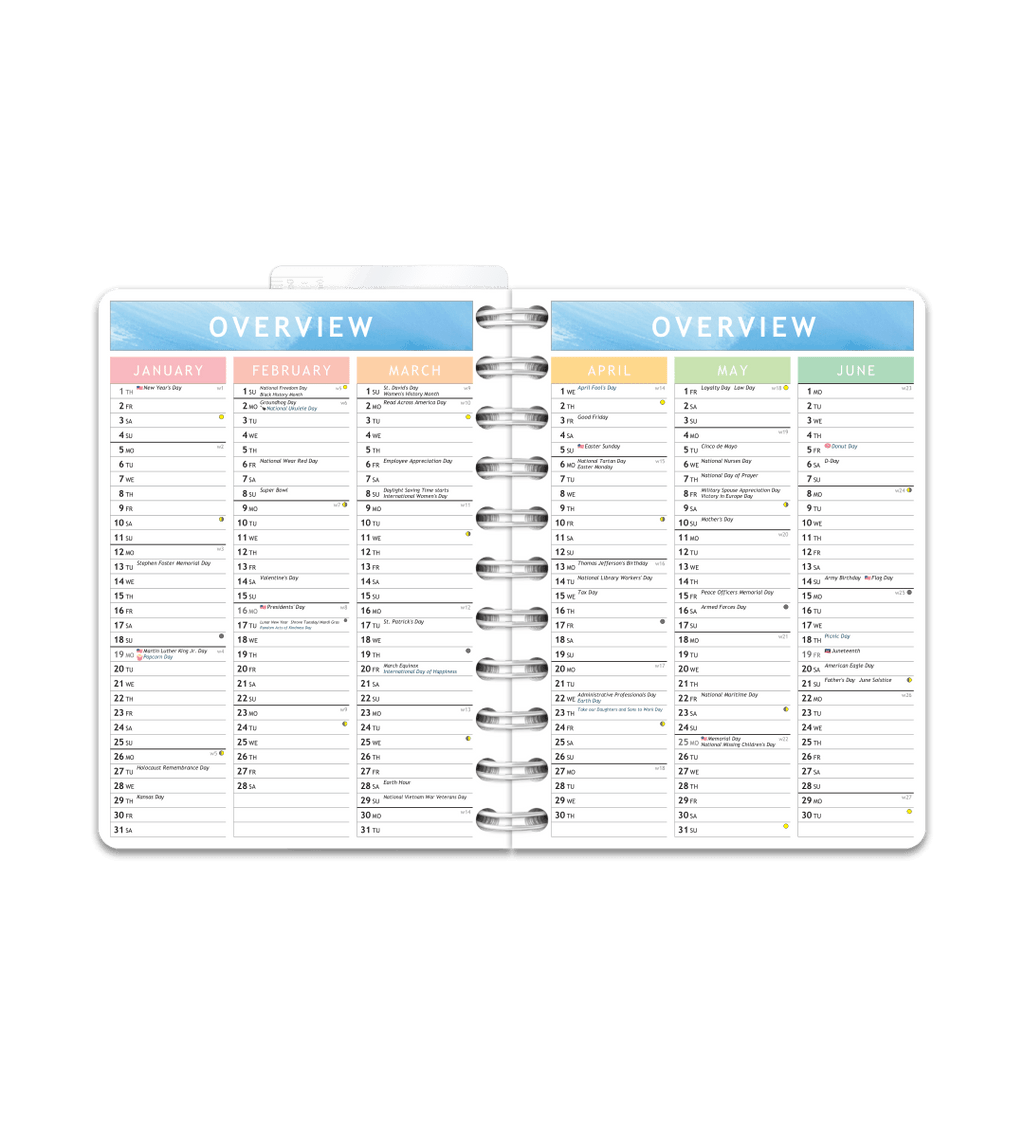 Kalender Smart Design - Spiralbindning Liten/A6 - Personal Planner