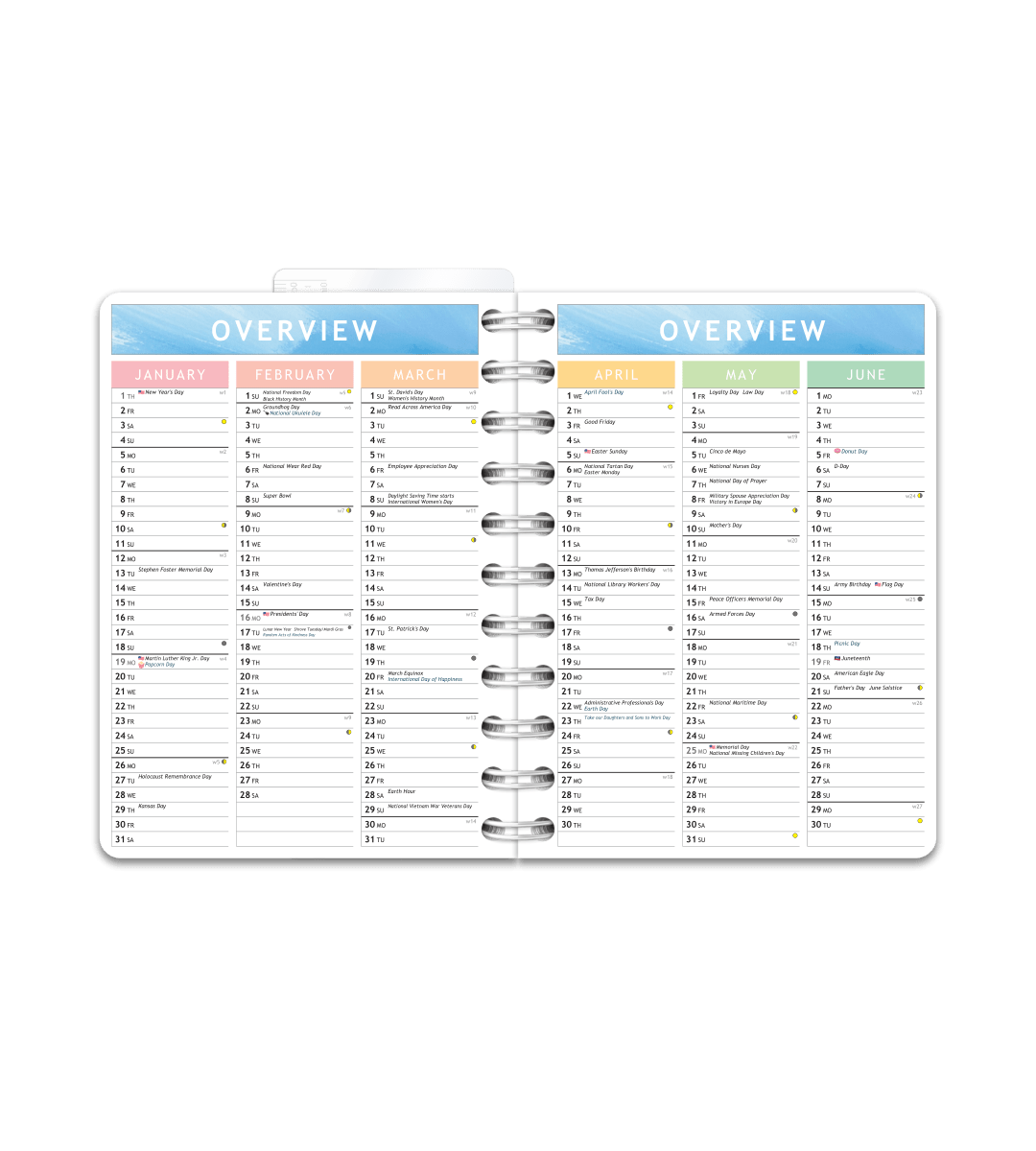 Kalender Smart Design - Spiralbindning Liten/A6 - Personal Planner
