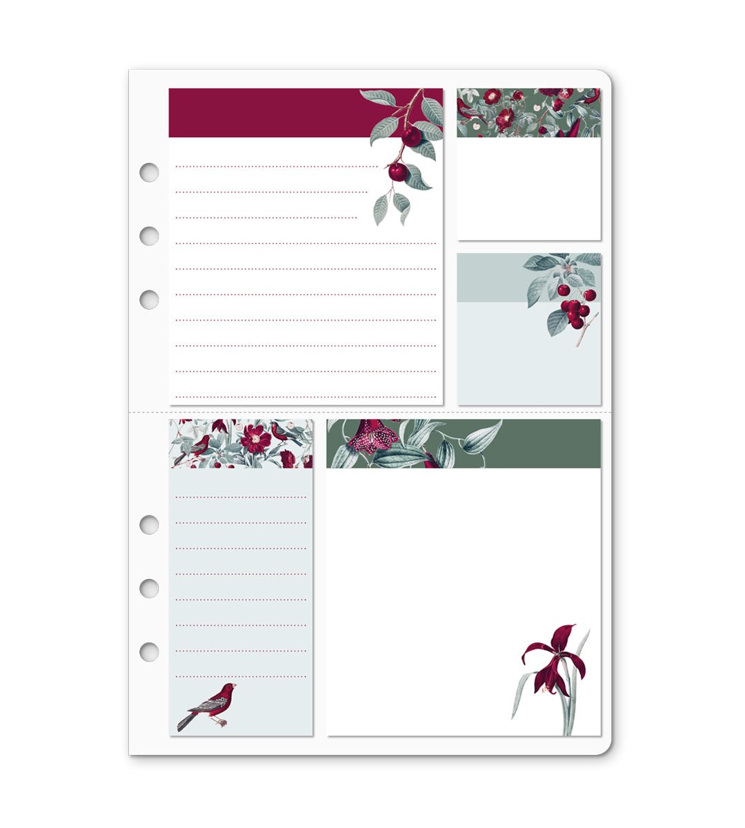 Kit - Cherry me up till systemkalender - storlek A5 - Personal Planner