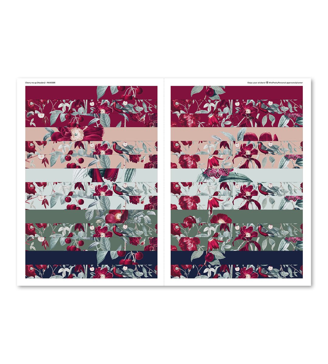 Kit - Cherry me up till systemkalender - storlek A5 - Personal Planner