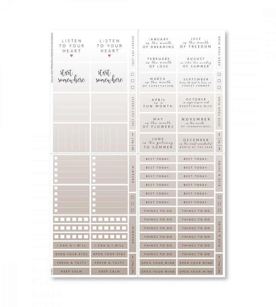 Klistermärken - Brighter Days (Box) - Personal Planner