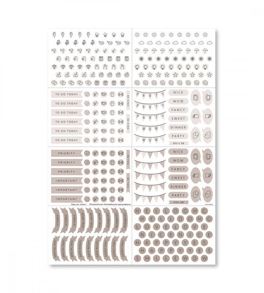 Klistermärken - Brighter Days (Minis) - Personal Planner