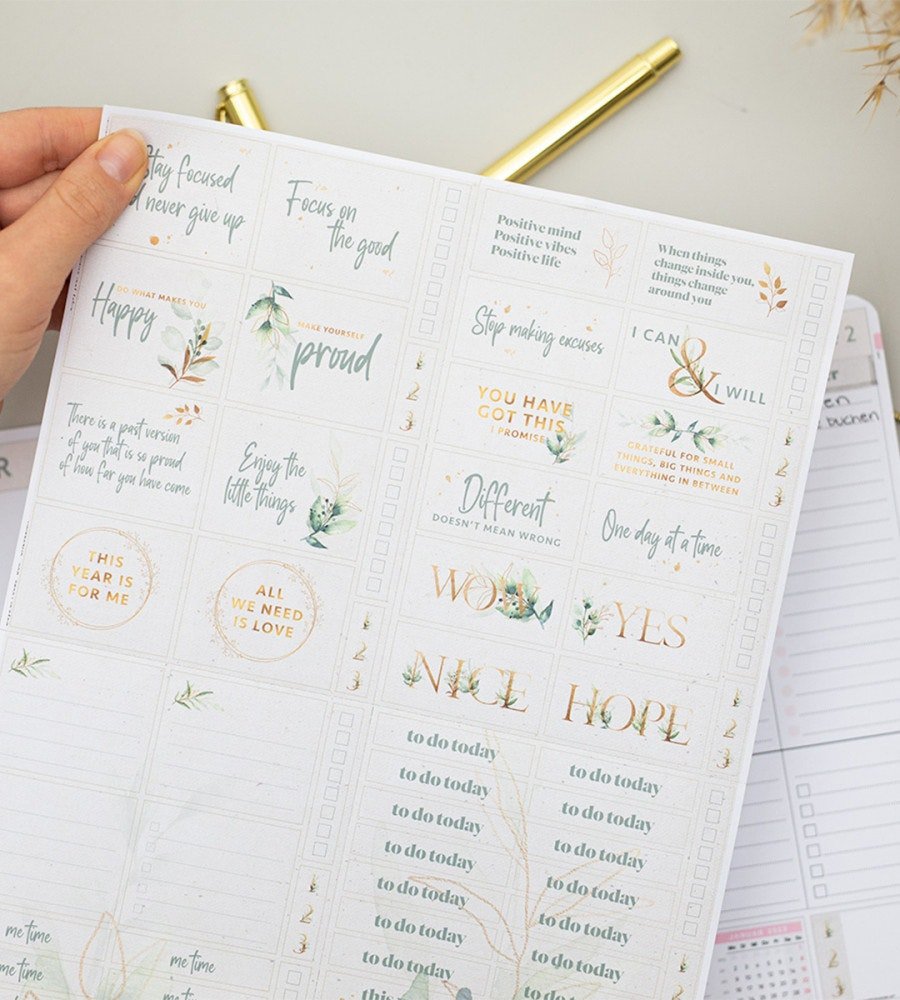 Klistermärken - Days of Focus (Box) - Personal Planner