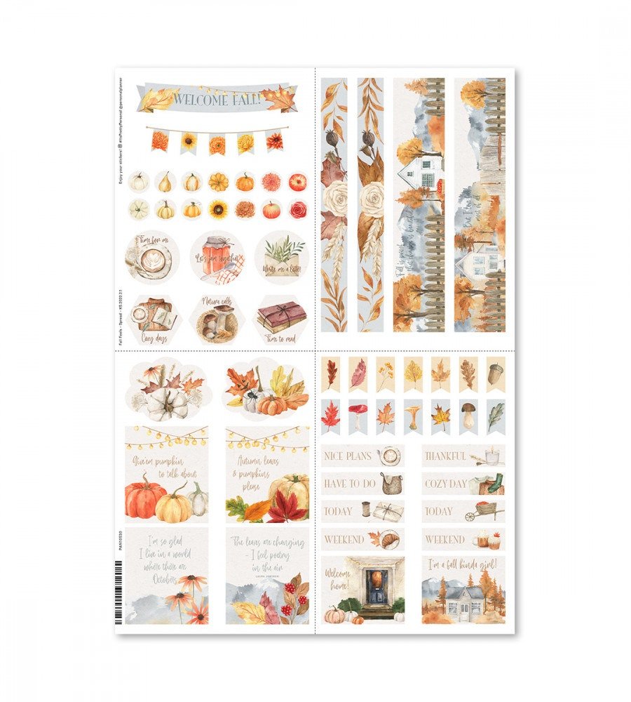 Klistermärken - Fall Feels (Spread) - Personal Planner