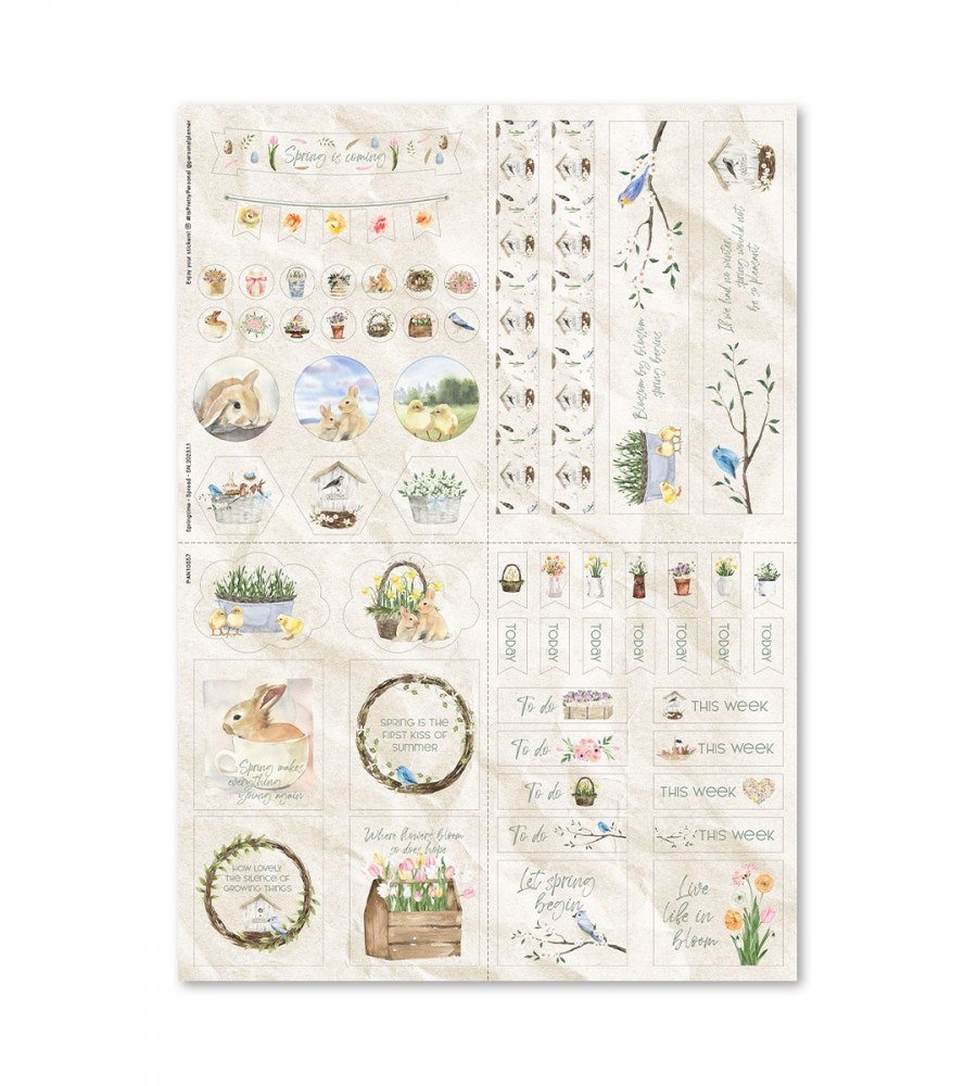 Klistermärken - Springtime (Spread) - Personal Planner