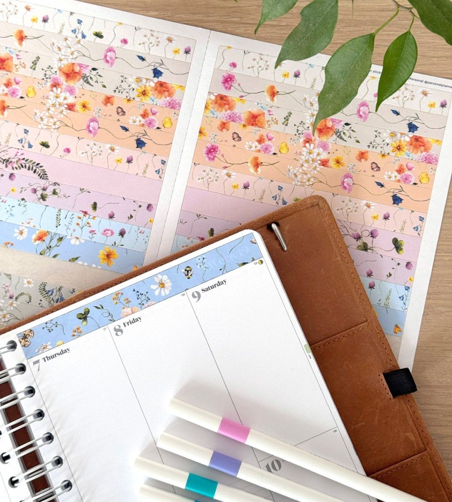 Klistermärken - Sunny Meadow (Headers) - Personal Planner