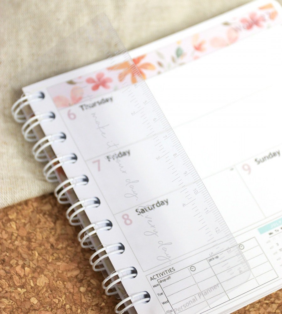 Linjal - Linjal till almanacka - storlek Liten(A6), Mellan, Stor - Personal Planner